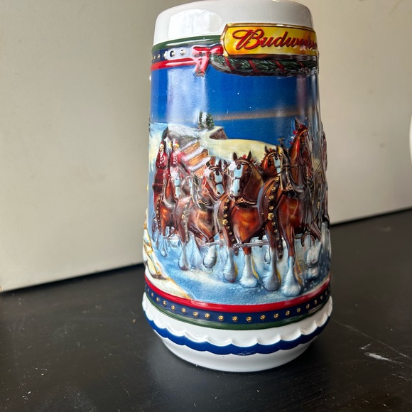 Budweiser steins Xmas collection various years all - Picture 4 of 5